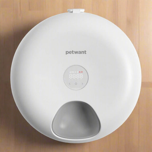 Petwant F13-L Automatic Pet Feeder with LED Display and Six Meal Dispenser