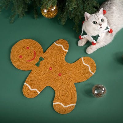 Gingerbread Man Cat Scratcher - Arthur's Paws